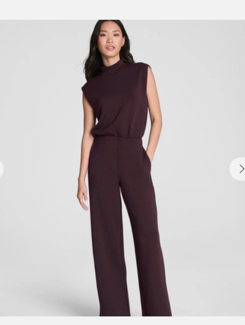 NWT SPANX air essentials sleeveless mockneck jumpsuit